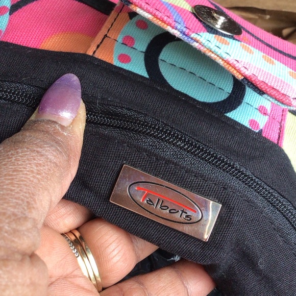 Talbots Multicolor Circle Pattern Shoulder Bag - Picture 2 of 3